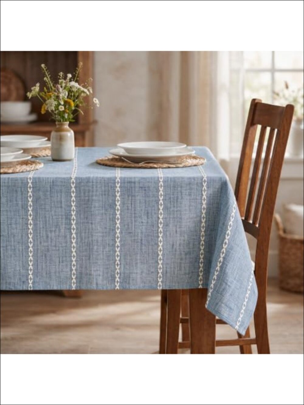 Rustic Rectangular Tablecloth 60x84 Kitchen Dining Table Cover